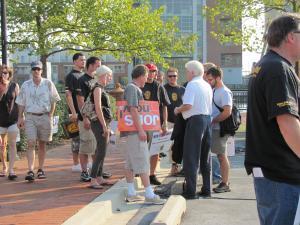 John at Jobs Now! rally